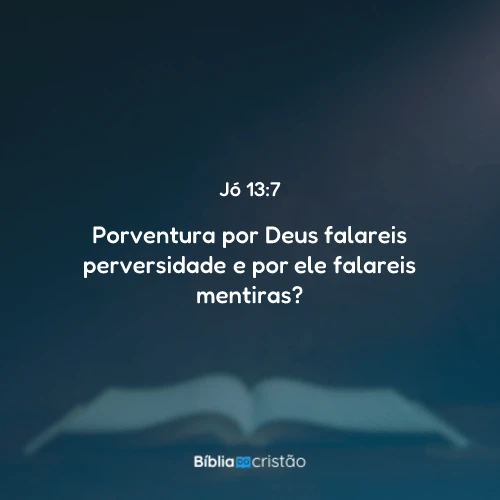 Jó 13:7