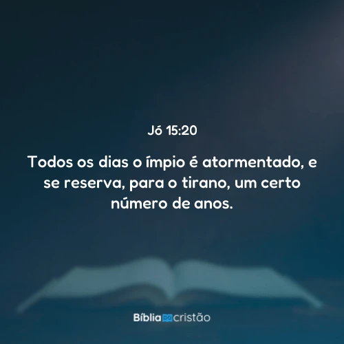 Jó 15:20