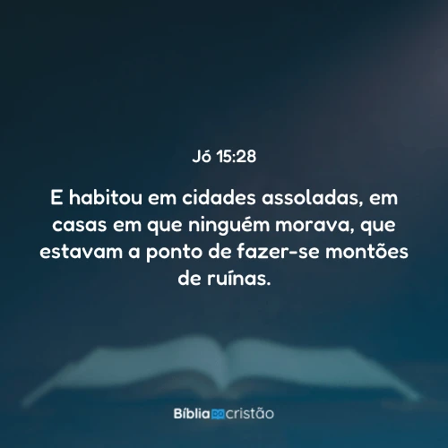 Jó 15:28