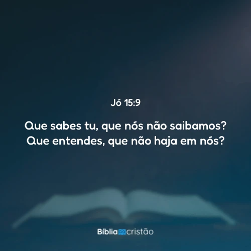 Jó 15:9
