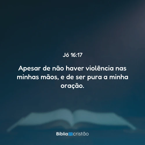 Jó 16:17