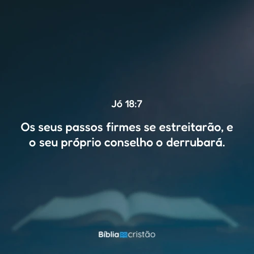 Jó 18:7