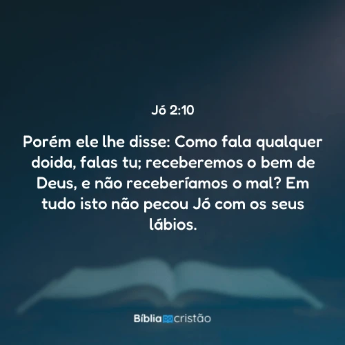 Jó 2:10
