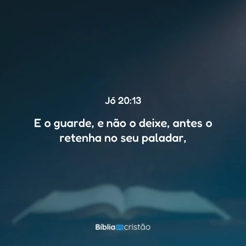 Jó 20:13