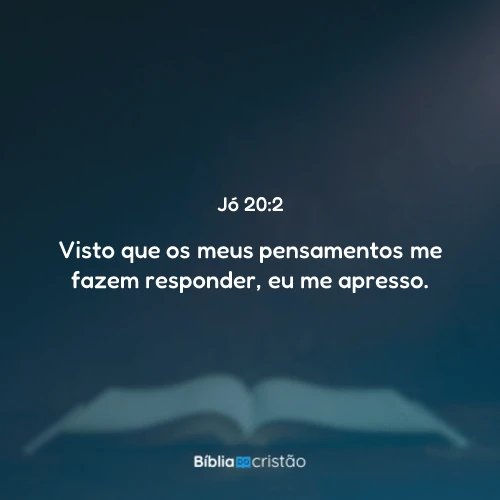 Jó 20:2
