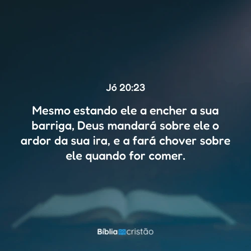 Jó 20:23