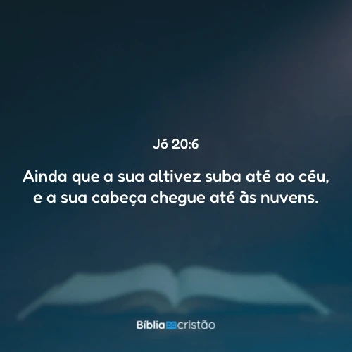 Jó 20:6