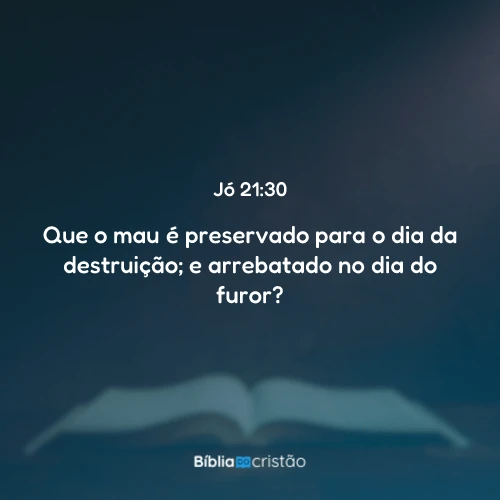 Jó 21:30