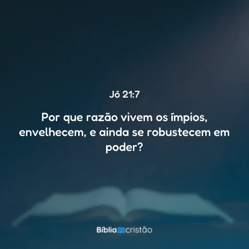 Jó 21:7