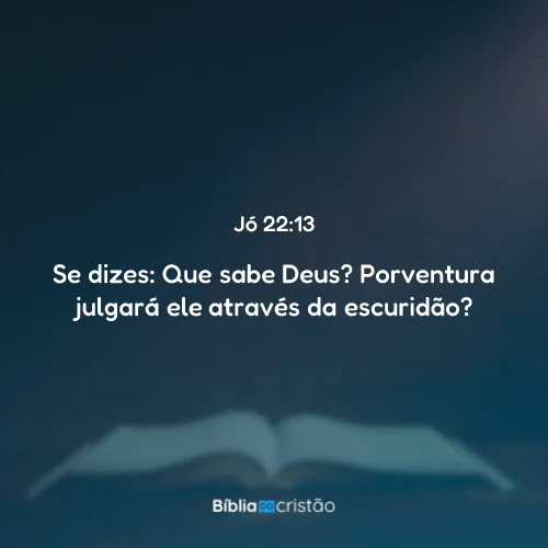 Jó 22:13