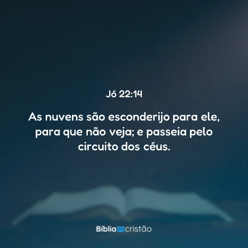 Jó 22:14