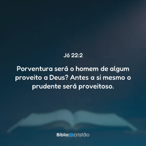 Jó 22:2