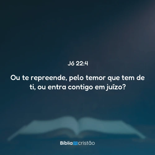 Jó 22:4