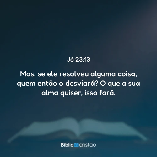 Jó 23:13