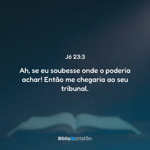 Jó 23:3