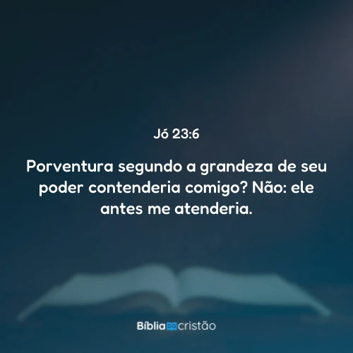 Jó 23:6