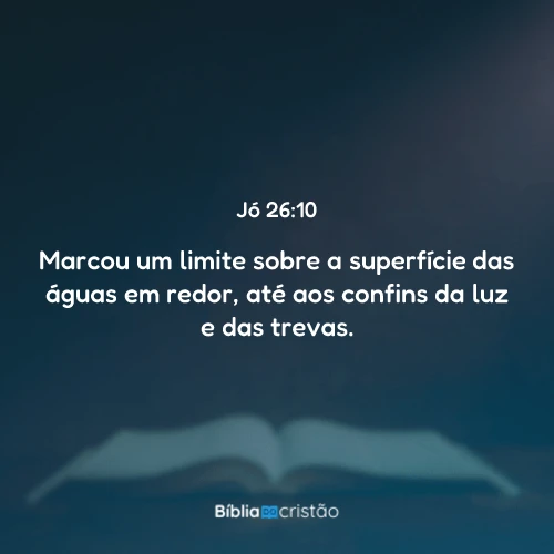 Jó 26:10
