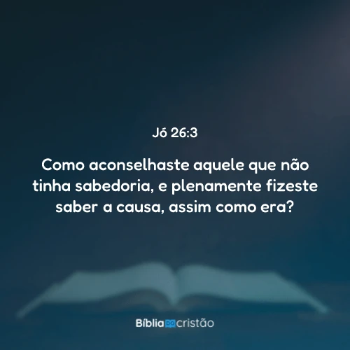 Jó 26:3