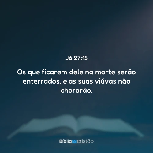 Jó 27:15