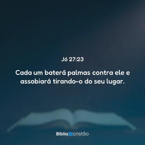 Jó 27:23