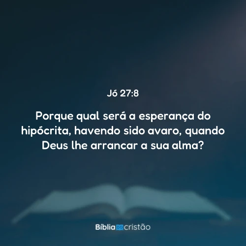 Jó 27:8