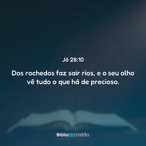 Jó 28:10