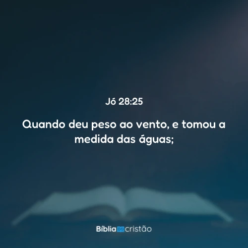 Jó 28:25
