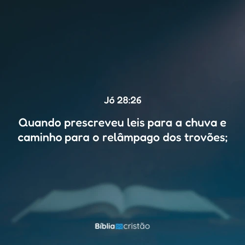 Jó 28:26