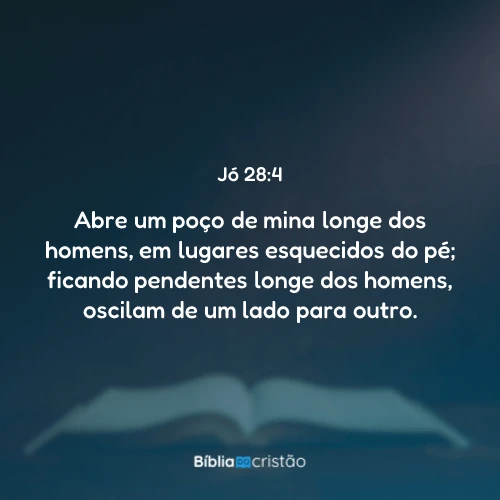 Jó 28:4
