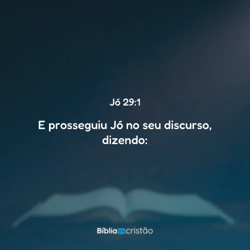 Jó 29:1