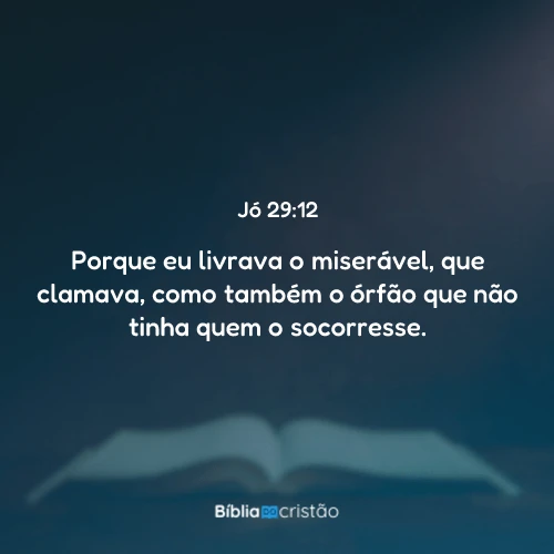 Jó 29:12