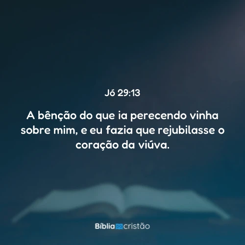 Jó 29:13