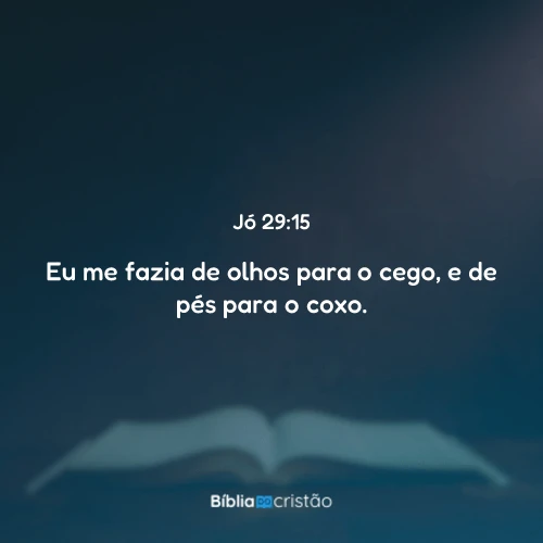 Jó 29:15