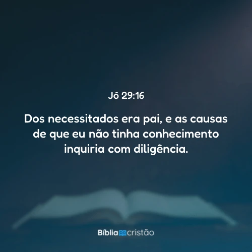 Jó 29:16