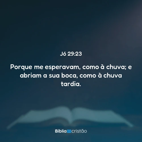 Jó 29:23