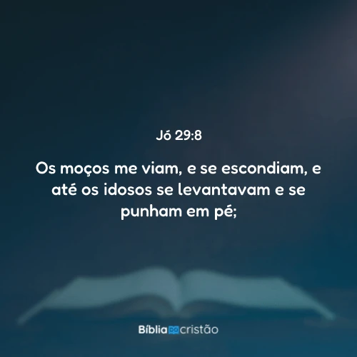 Jó 29:8