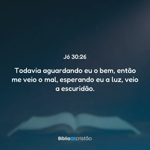 Jó 30:26