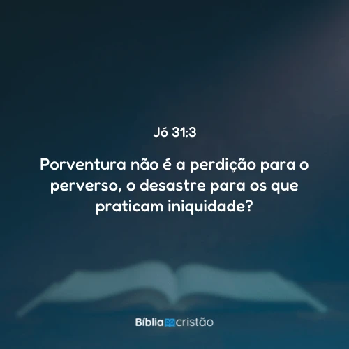 Jó 31:3