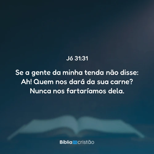 Jó 31:31