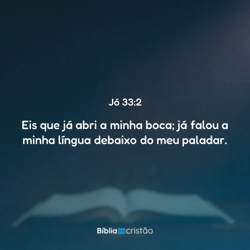Jó 33:2