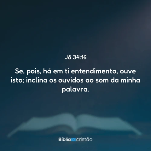 Jó 34:16