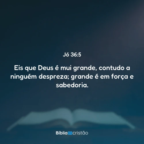Jó 36:5