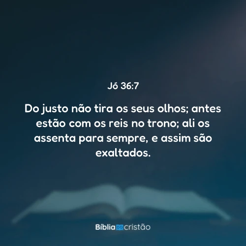 Jó 36:7