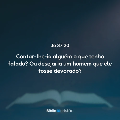 Jó 37:20