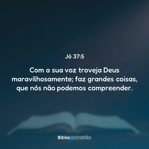 Jó 37:5