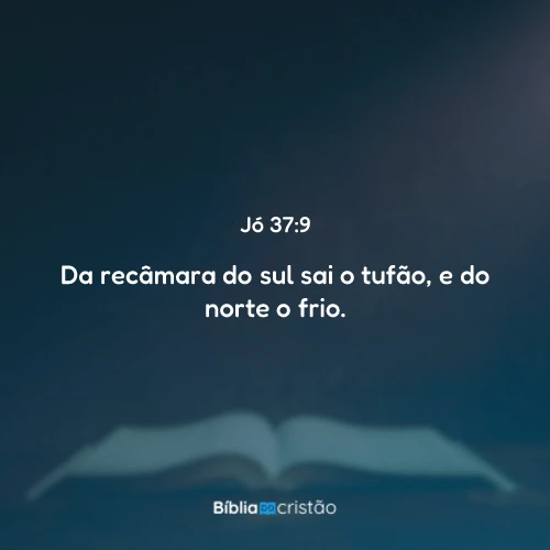 Jó 37:9