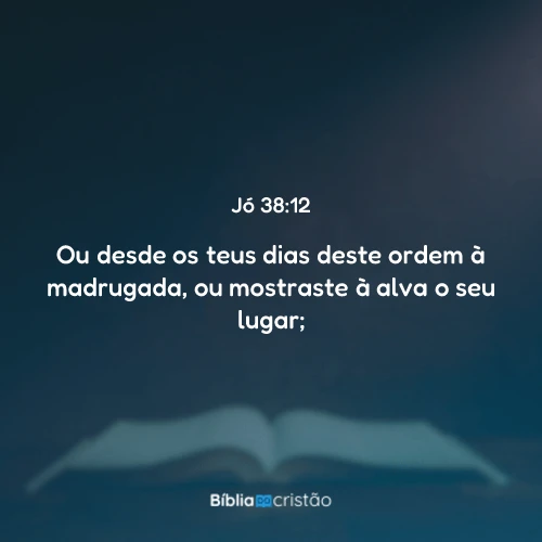 Jó 38:12