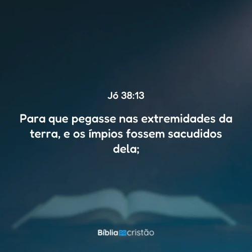 Jó 38:13