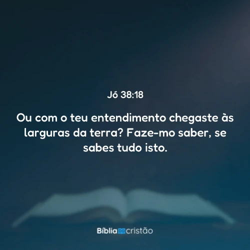 Jó 38:18