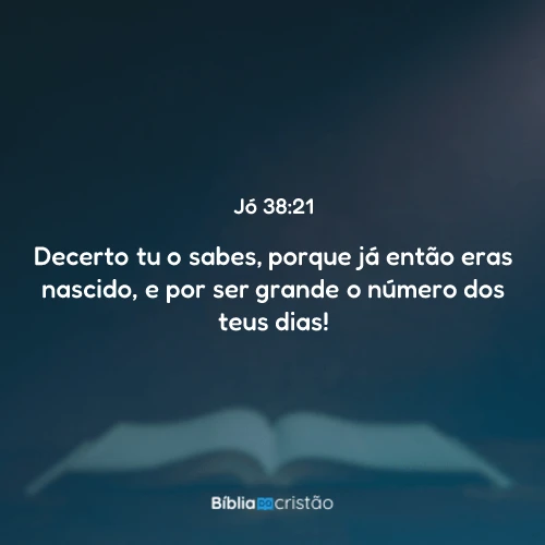 Jó 38:21